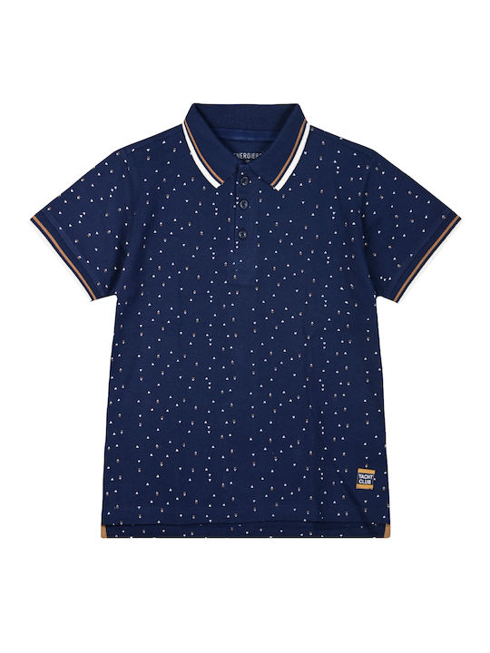 Energiers Children's Polo Long Sleeve Blue