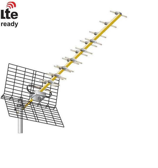 Matel Electronics AN19U-LTE Draußen Fernsehantenne (Benötigt keine Stromversorgung) Silber