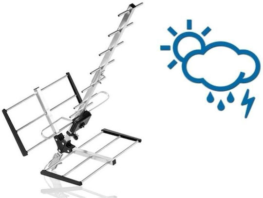 One For All Amplified Outdoor Yagi Antenna SV9354 Външен Телевизионна антена (не изисква захранване) Черна