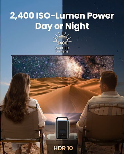Nebula by Anker Cosmos Laser D23503F2 Mini 3D Projector DLP 4K Ultra HD Laser με Wi-Fi και Ενσωματωμένα Ηχεία