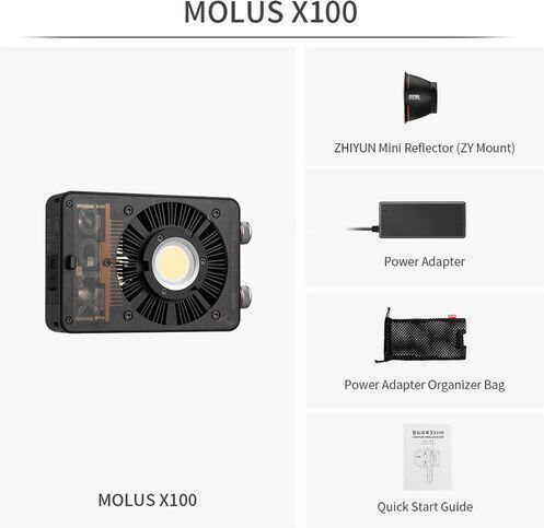 Zhiyun Molus X100 Pocket Cob Led 2700 - 6500K 100W Pocket COB