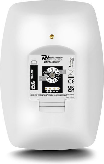Power Dynamics BHW40WH Passiv Installationslautsprecher 60W Paar Weiße