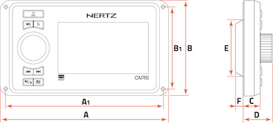 Αξεσουάρ Πηγής Ήχου Marine Hertz Capri Hd1