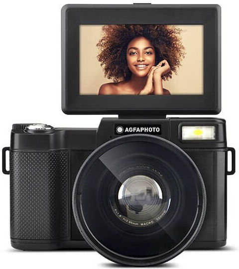 AgfaPhoto Compact Camera 24MP Optical Zoom 5x Black