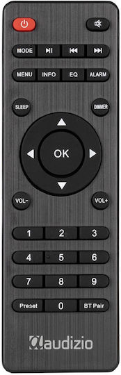 Audizio Nardo Επιτραπέζιο Ραδιόφωνο Ρεύματος DAB+ με Bluetooth Μαύρο