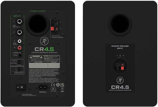 Mackie CR4.5 Home Entertainment Active Speaker 2 No of Drivers Black (Pair)