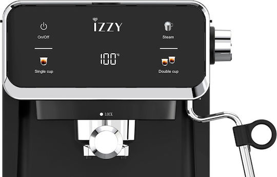 Izzy IZ-6017 Automatic Espresso Machine 1000W Pressure 20bar Black
