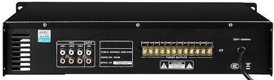 REACT PA-90 Integrated PA Amplifier 4 Channels 90W/8Ω 90W/100V and USB/FM Connections