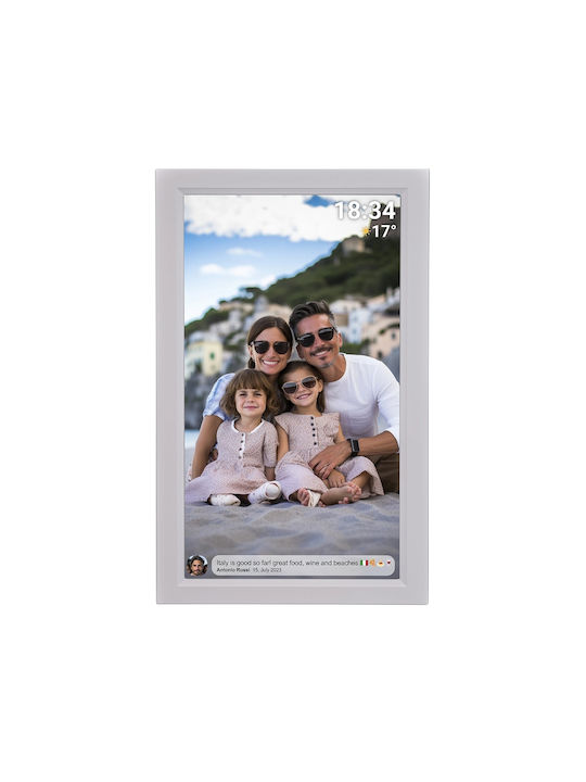 Denver Frameo PFF-1503W Digital Photo Frame with Touchscreen 15.6" Resolution 1920x1080 with Wi-Fi White