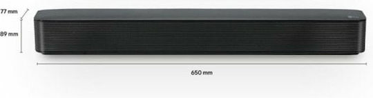 LG SQM1 Soundbar 2 Bluetooth 40W mit Fernbedienung Schwarz
