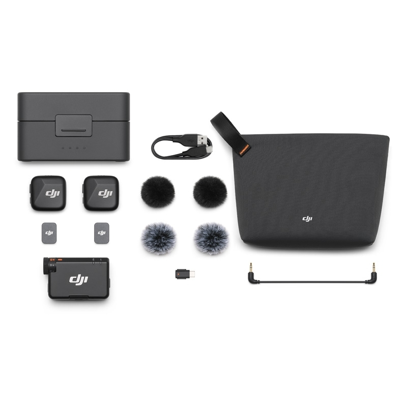 DJI Mic Mini (2 TX + 1 RX + Cutie de Încărcare) pentru Cameră de