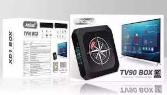 Andowl TV Box TV90 FDTV90 8K UHD with WiFi USB 2.0 4GB RAM and 64GB Storage Space with Operating System Android 11.0