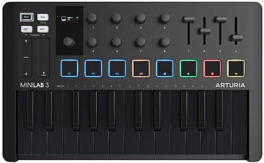 Arturia Midi Keyboard MiniLab MK II Μαύρο Deep Black