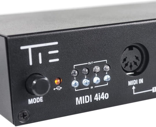 TIE Studio Midi Interface 4i4o σε Μαύρο Χρώμα