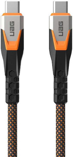 UAG USB 3.2 Video Kabel USB-C männlich - USB-C 240W PD Orange 0,75m