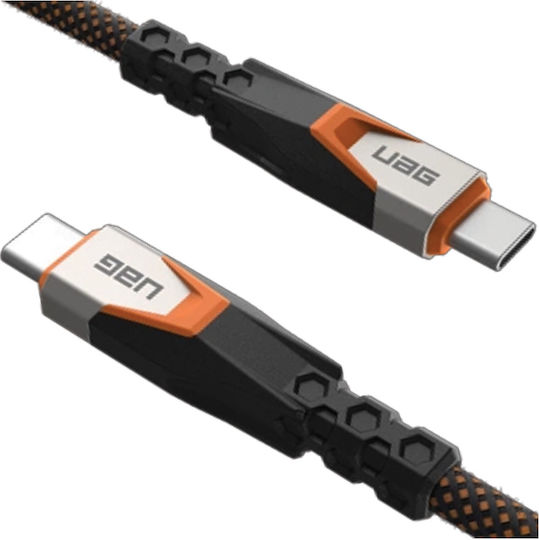 UAG USB 3.2 Video Kabel USB-C männlich - USB-C 240W PD Orange 0,75m
