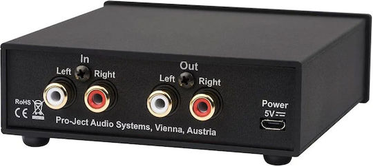 Pro-Ject Audio Head Box S2 Schreibtisch Analog Kopfhörerverstärker 2 Kanäle mit Jack 3.5mm/6.3mm