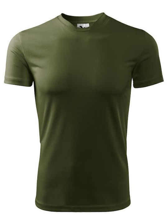 Malfini Ανδρικό Διαφημιστικό T-shirt Κοντομάνικο Military