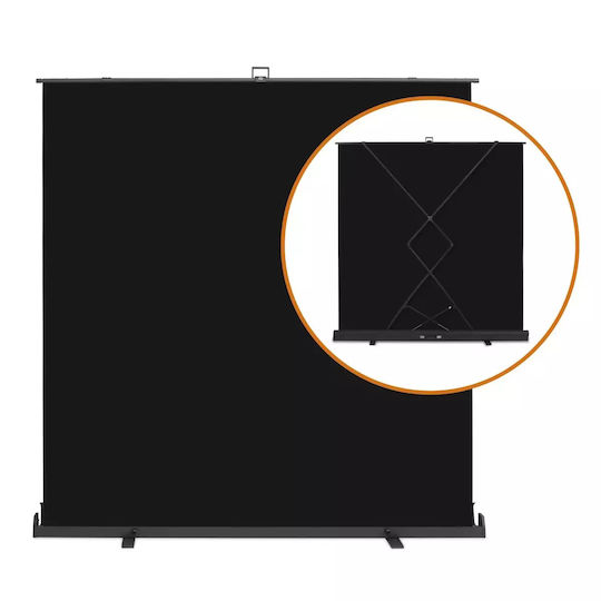 Walimex Roll-up Panel Fotohintergrund Stoff 210x220cm Schwarz