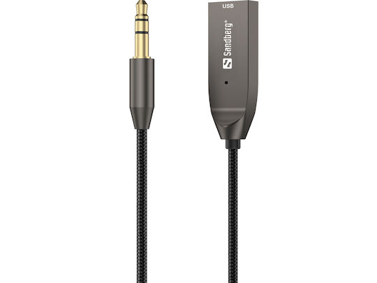 Sandberg Bluetooth 5 Empfänger mit Ausgangsanschluss 3,5 mm Klinke und Mikrofon