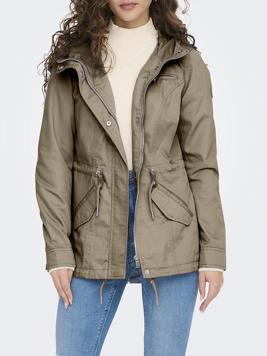 Only Jacket Parka Sandy Brown