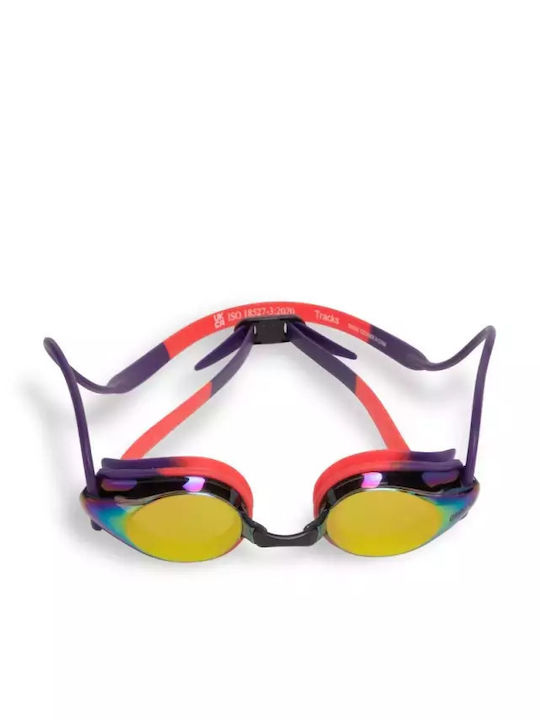 Arena Tracks Mirror Swimming Goggles Adults Multicolored