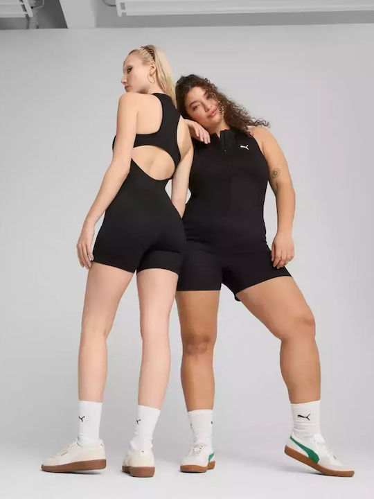 Dare To Women's Sleeveless One-piece Shorts Black