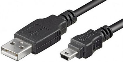 LogiLink USB 2.0 Kabel USB-A-Stecker - Mini-USB-A-Stecker Schwarz 1.8m CU0014
