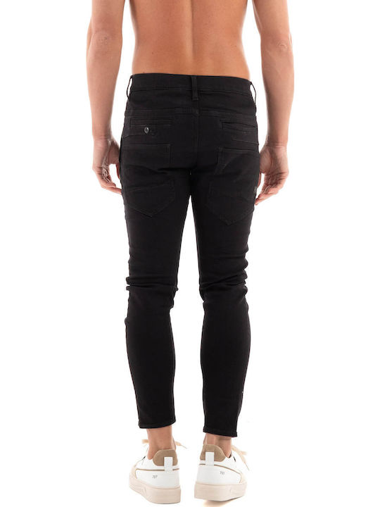 D-staq 3d Men's Jeans Pants Elastic with Slim Fit Black