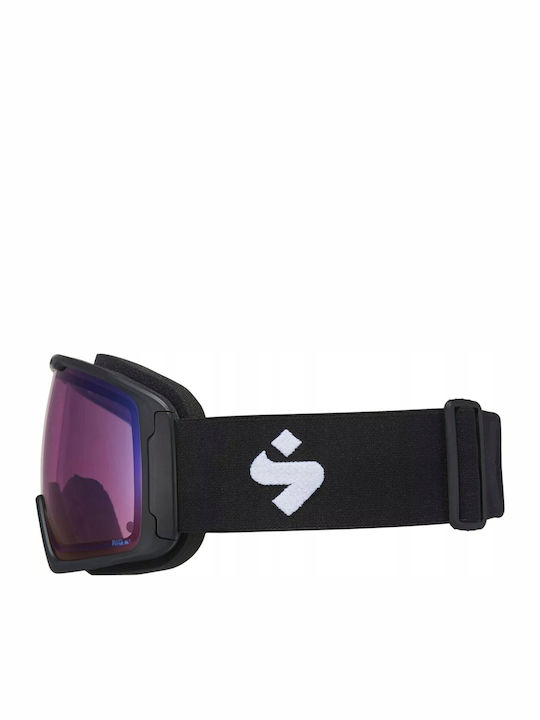 Sweet Protection Μάσκα Σκι & Snowboard Ενηλίκων Μαύρη με Φακό σε Μαύρο Χρώμα