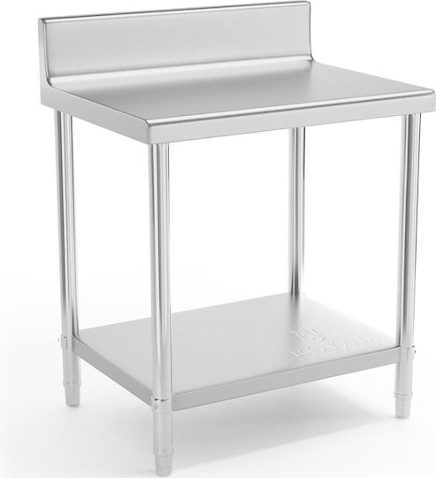 Royal Catering Masă din oțel inoxidabil L80xl60xH98cm
