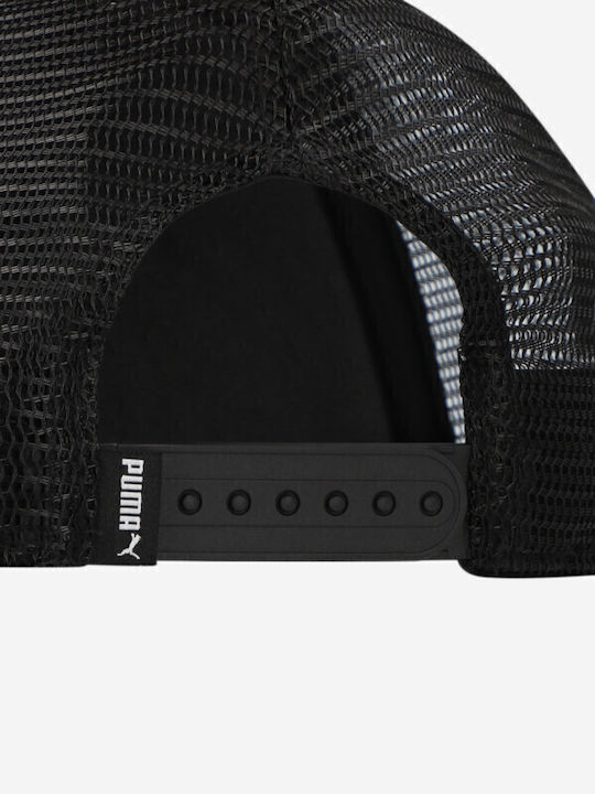 Puma Ess No 1 Logo Trucker Cap Μαύρο