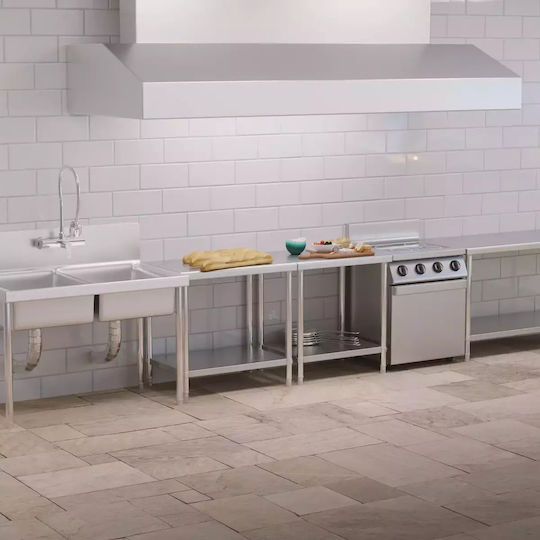 Royal Catering Masă din oțel inoxidabil L60xl60xH86.5cm