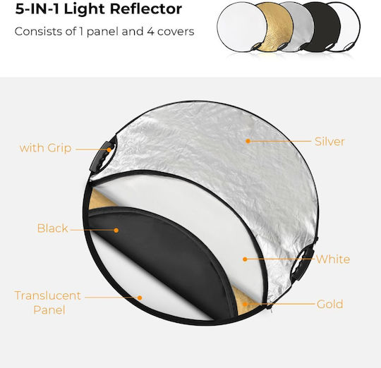 K&F Concept KF18.0006 Foldable Photography Reflector 110cm