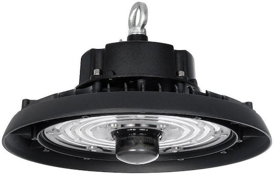 GloboStar Commercial Bell Light 100W Cool White 15000lm with Built-in LED Black Ø26.5xH15cm