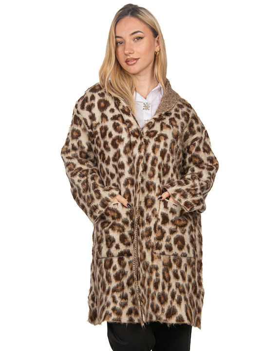 Ellen Women's Cardigan Leopard