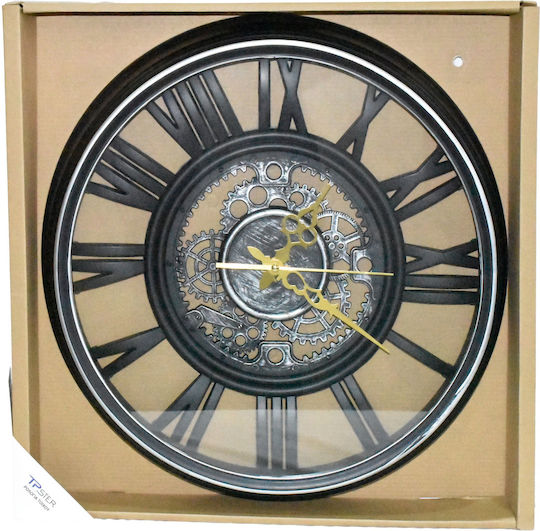 Tpster Wanduhr Schwarz