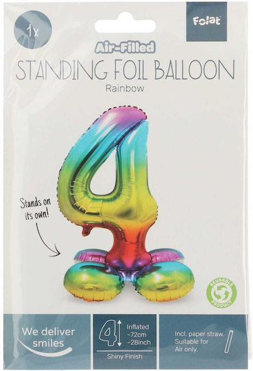 Luftballon Folie Jumbo Zahl Basis 72cm