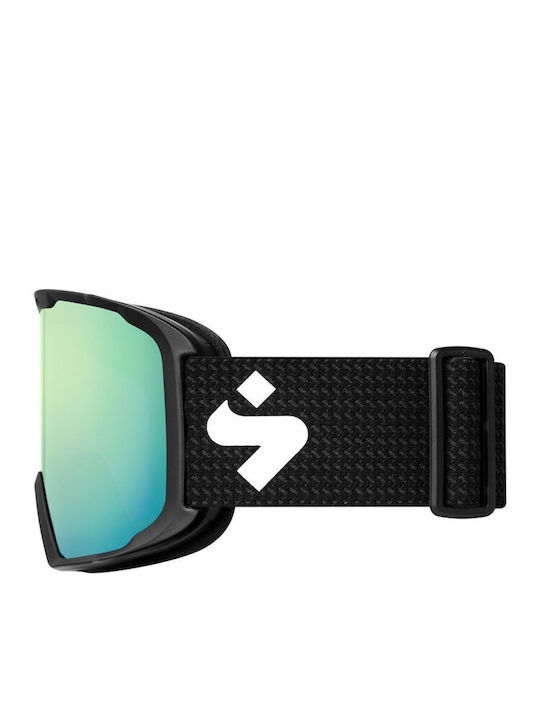 Sweet Protection Μάσκα Σκι & Snowboard Ενηλίκων Μαύρη με Φακό σε Μαύρο Χρώμα