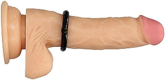 Shots Gummy Cock Ring Medium Пръстен Петел Черен SHT373BLK