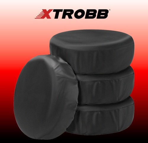 Xtrobb Protective Covers for Car Tires 4pcs Black