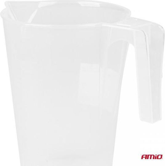 AMiO Double Position Fuel Container Plastic with Extension Tube 1lt Transparent