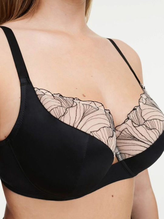 Black Sutien fără căptușeală cu Baloane
