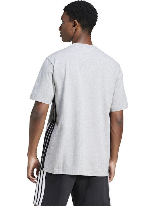 Essentials 3-stripes T-shirt Γκρι