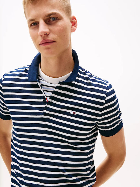 Tommy Hilfiger Polo Bluză Blue White