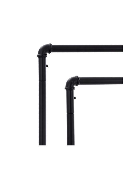 Songmics Rollbar Kleiderständer Schwarz 110x55x180cm