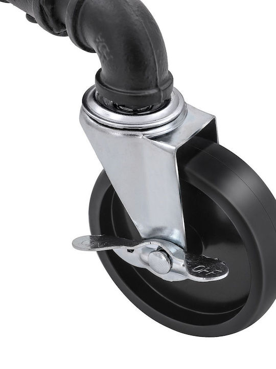 Songmics Rollbar Kleiderständer Schwarz 110x55x180cm