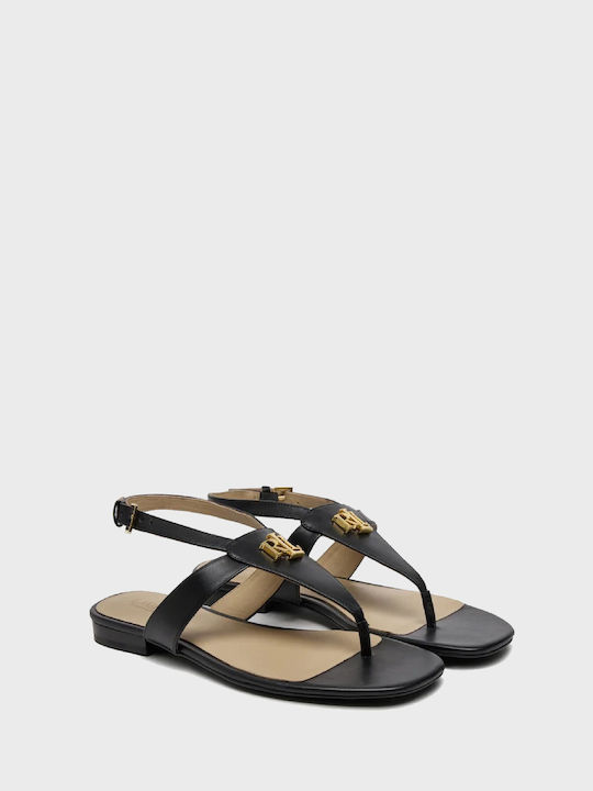 Ralph Lauren Women's Flat Sandals in Black Color