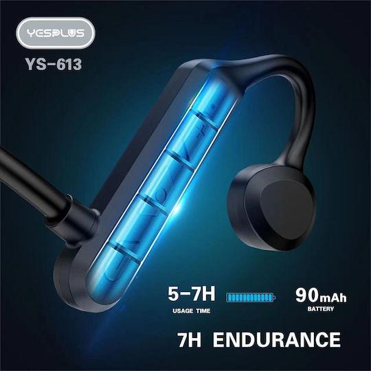 Yesplus YS-613 Open Ear Bluetooth Handsfree Ακουστικά Μαύρα