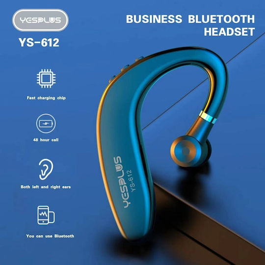 Yesplus YS-612 In-ear Bluetooth Handsfree Ακουστικό Μαύρο